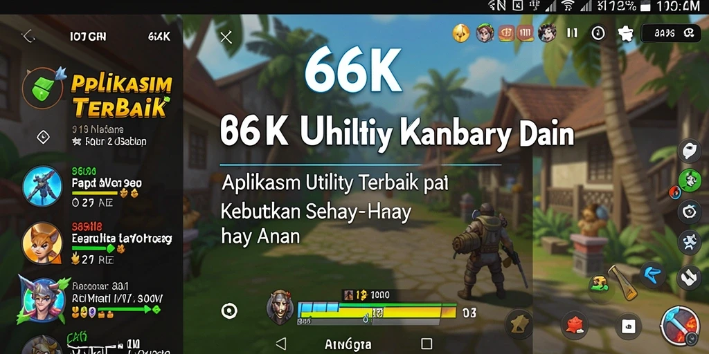 Screenshot aplikasi 66K dengan tampilan antarmuka yang menarik dan fungsional.