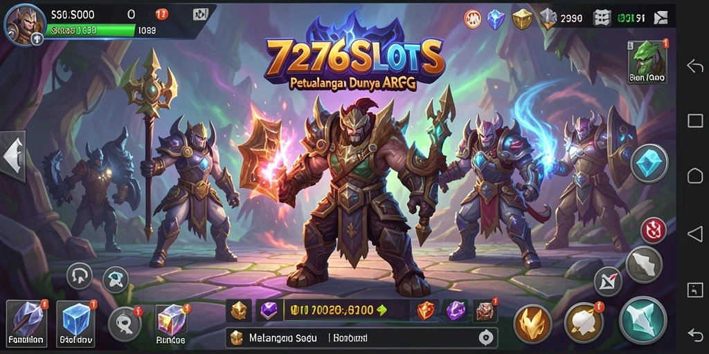 Tampilan gameplay dari 7276SLOTS yang penuh aksi dan petualangan.