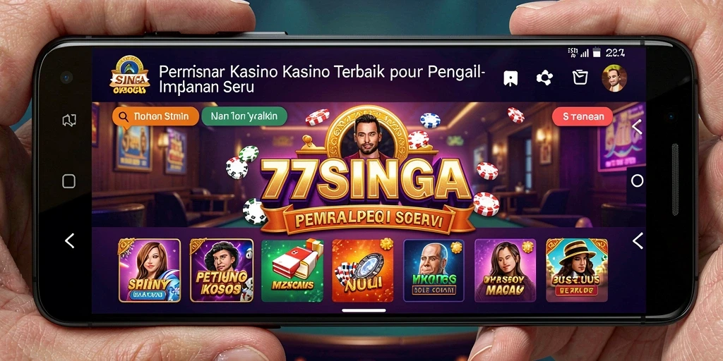 Tampilan permainan slot yang menarik di 77SINGA.
