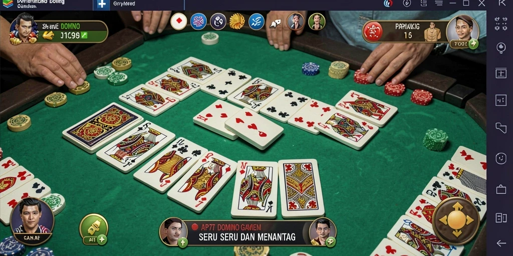 Gameplay seru di API77 dengan karakteristik kartu Domino.