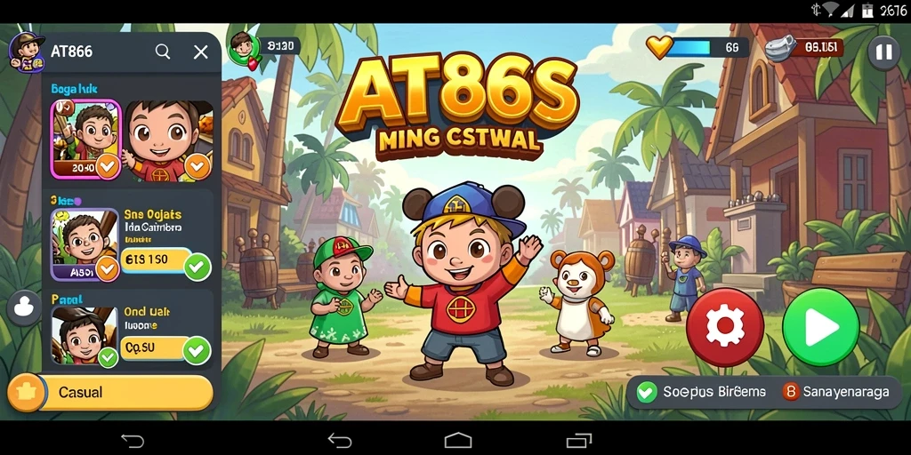 Screenshot menunjukkan gameplay seru dari AT866.