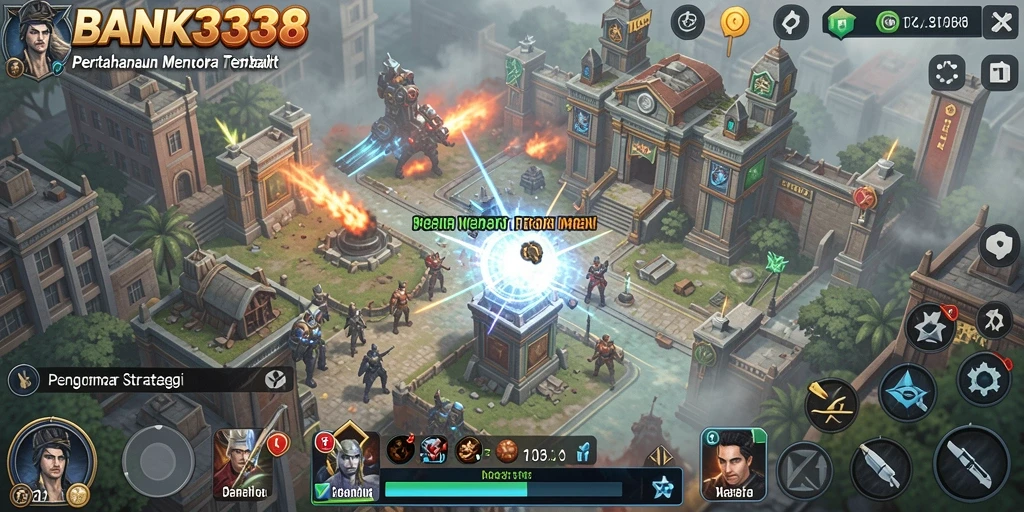 Tampilan menawan dari gameplay Tower Defense yang menantang.