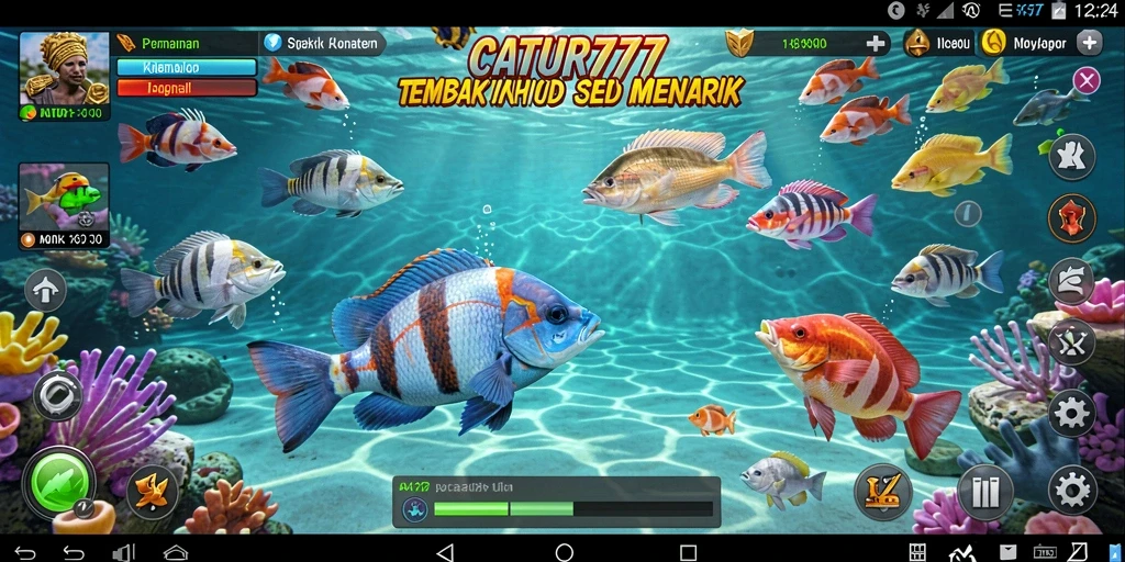 Screenshot gameplay Tembak Ikan yang mendebarkan di CATUR777.