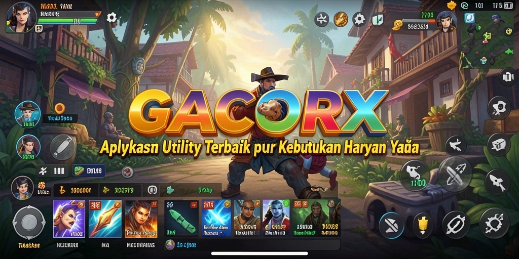 Tampilan antarmuka GACORX yang sederhana dan intuitif.