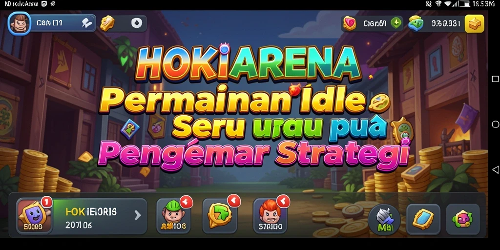 Screenshot HOKIARENA menampilkan serunya gameplay Idle.