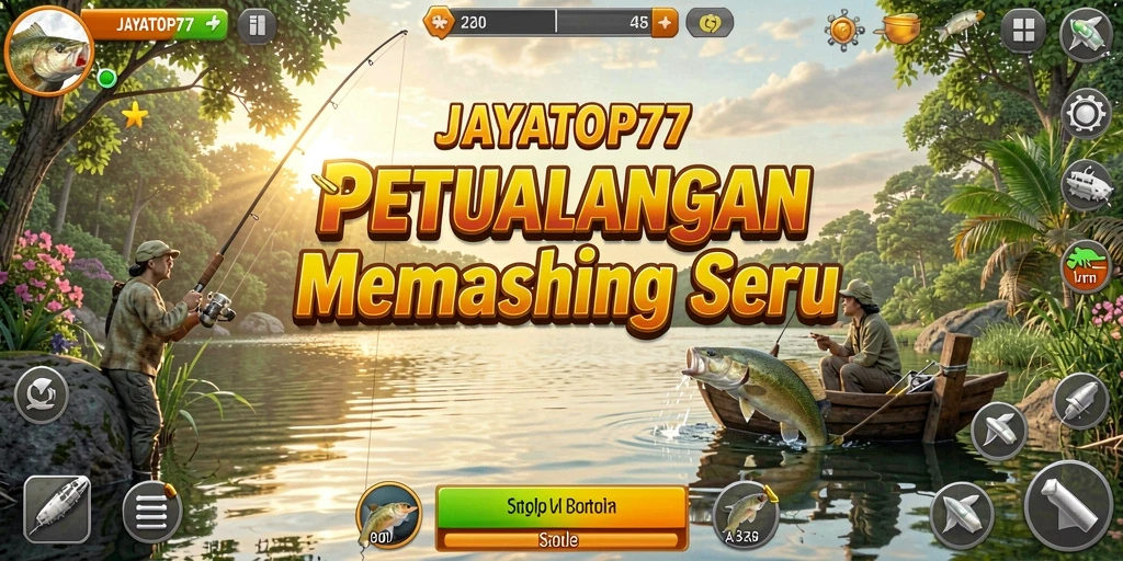 Gameplay memancing yang mendebarkan di JAYATOP77.