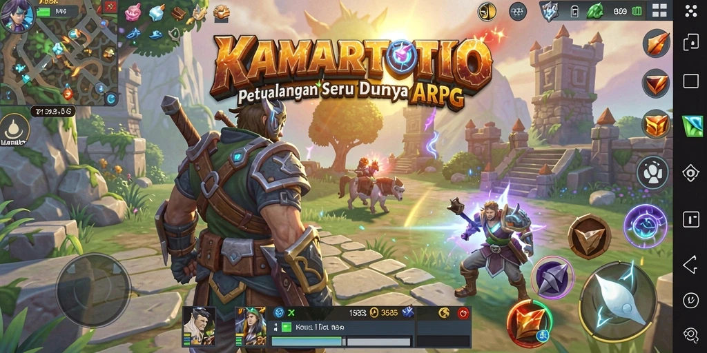 Tampilan menegangkan dari pertempuran ARPG KAMARTOTO.