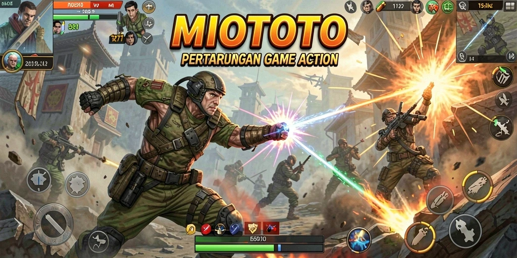 Tampilan menarik dari gameplay MIOTOTO yang penuh aksi.