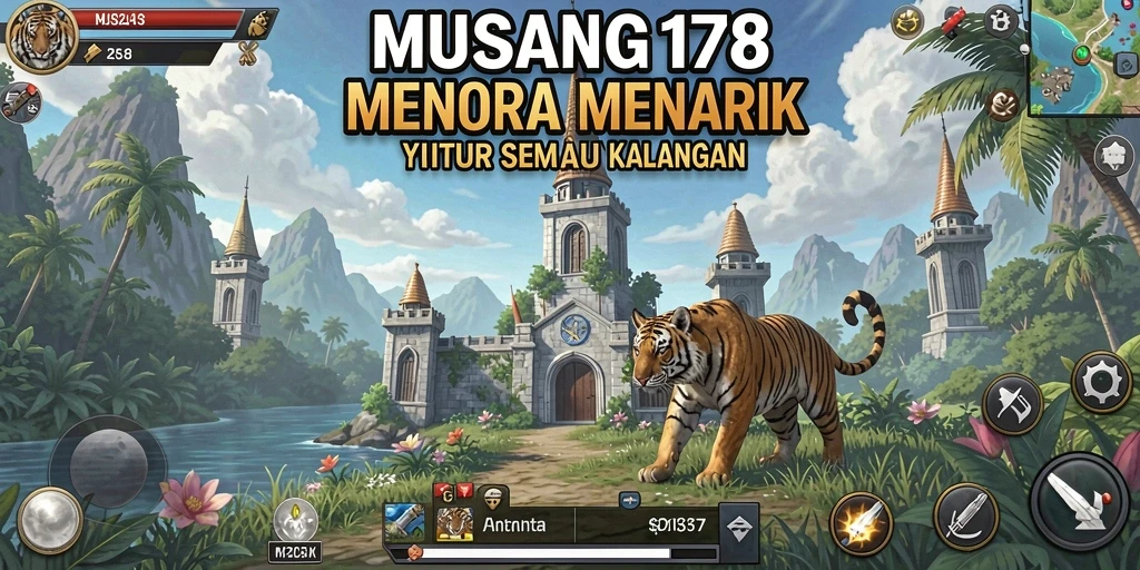 Tampilan gameplay menakjubkan dari MUSANG178 dalam genre Tower Defense.