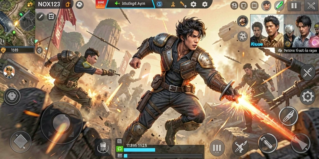 Screenshot ini menampilkan gameplay seru dan menegangkan di NOX123.