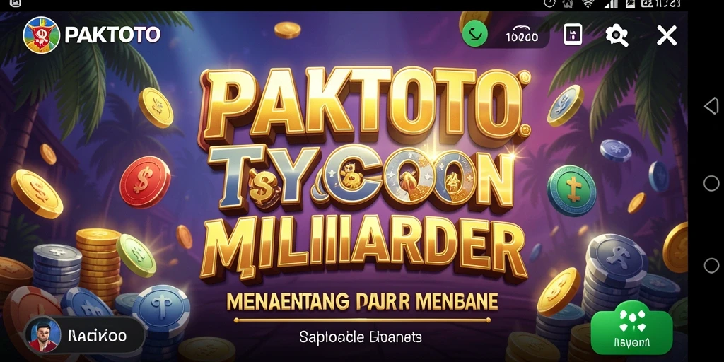 Screenshot utama PAKTOTO menampilkan gameplay seru dalam dunia Tycoon.