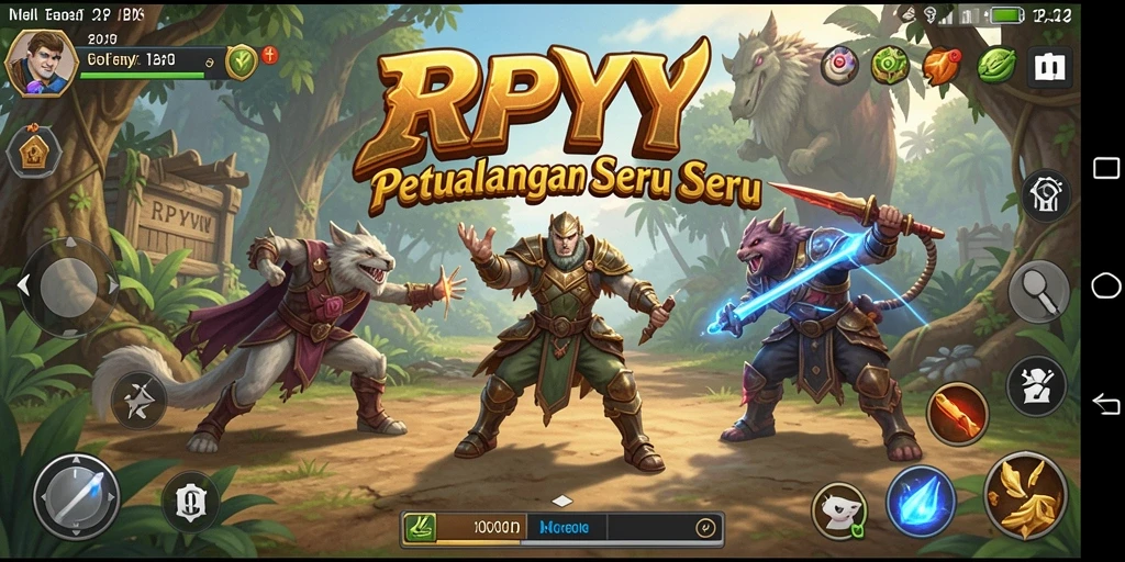 Screenshot gameplay RPYYY menampilkan aksi menegangkan dalam petualangan.