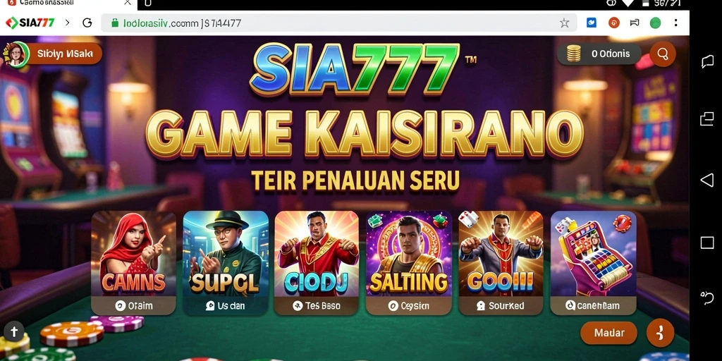 Tampilan gameplay SIA777 dengan grafis mengesankan di kasino virtual.