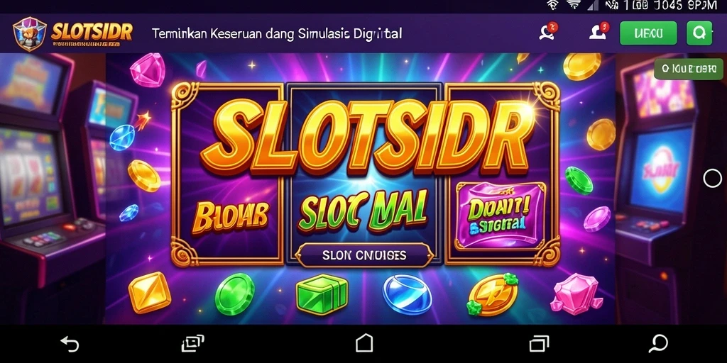 Tangkapan layar permainan SLOTSIDR menampilkan suasana slot yang menegangkan.