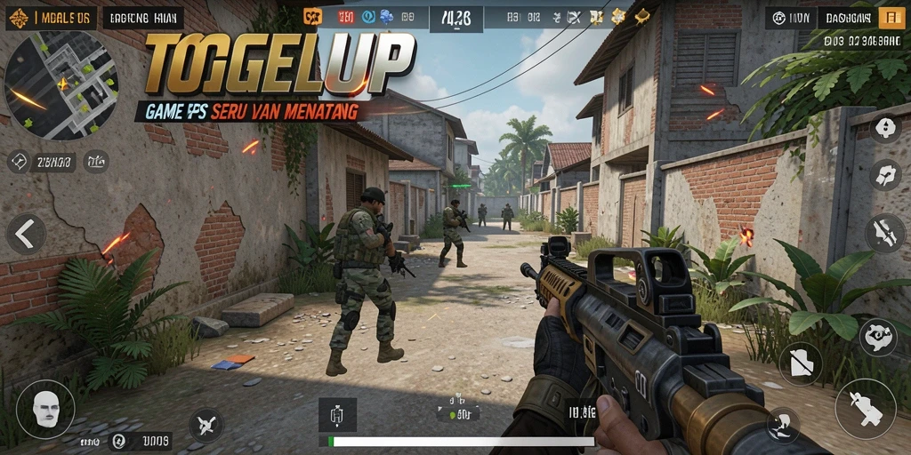 Gameplay seru TOGELUP dalam aksi FPS.