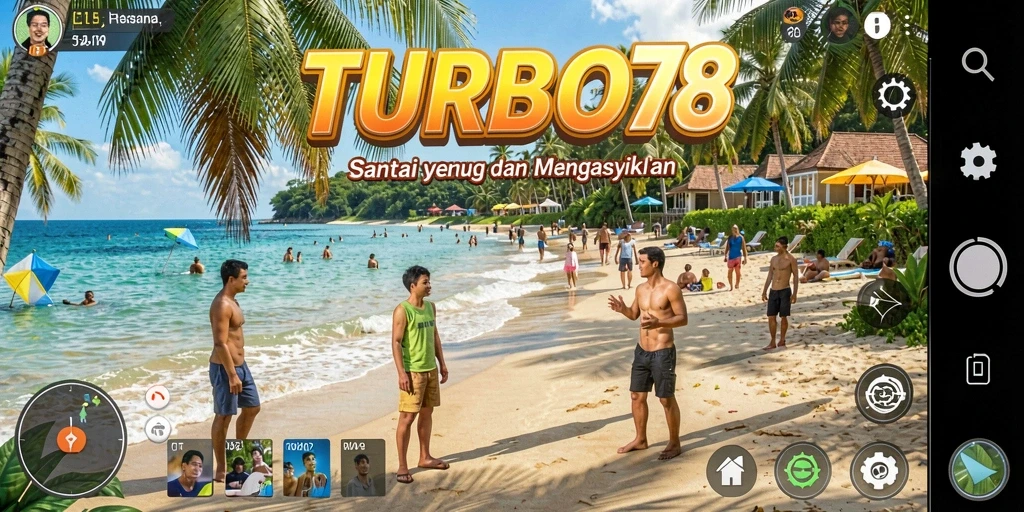 Tampilan gameplay <strong>TURBO78</strong> yang penuh warna dan seru.