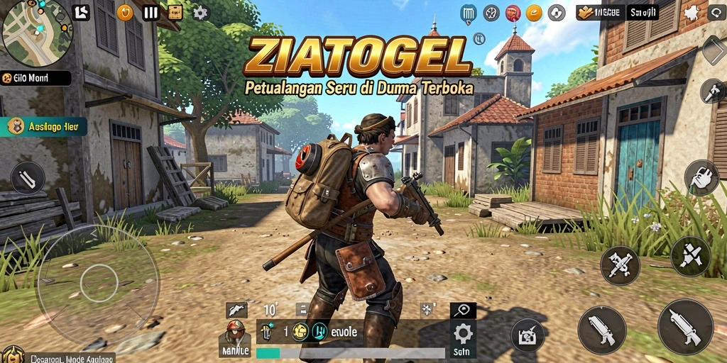Tangkapan layar gameplay ZIATOGEL yang menunjukan petualangan seru di dunia terbuka.